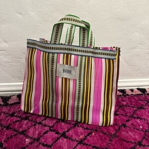 Multicolor Striped Bode Tote Bag